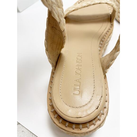 Ulla Johnson Gemma Flatform in Natural Straw Jute 38.5 - Picture 8 of 12